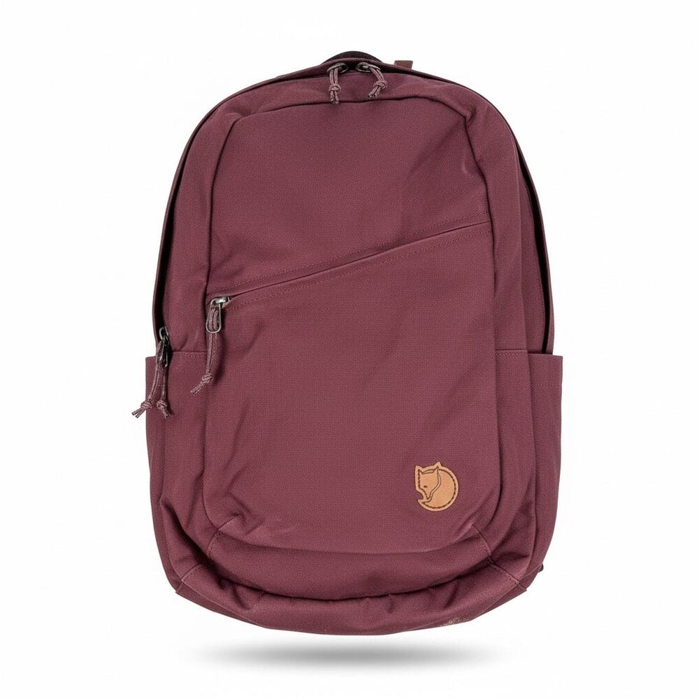 Fjallraven Raven 28L Backpack Övik F23345 Burgundy Port Laptop Ready 10 Pockets - Picture 12 of 12
